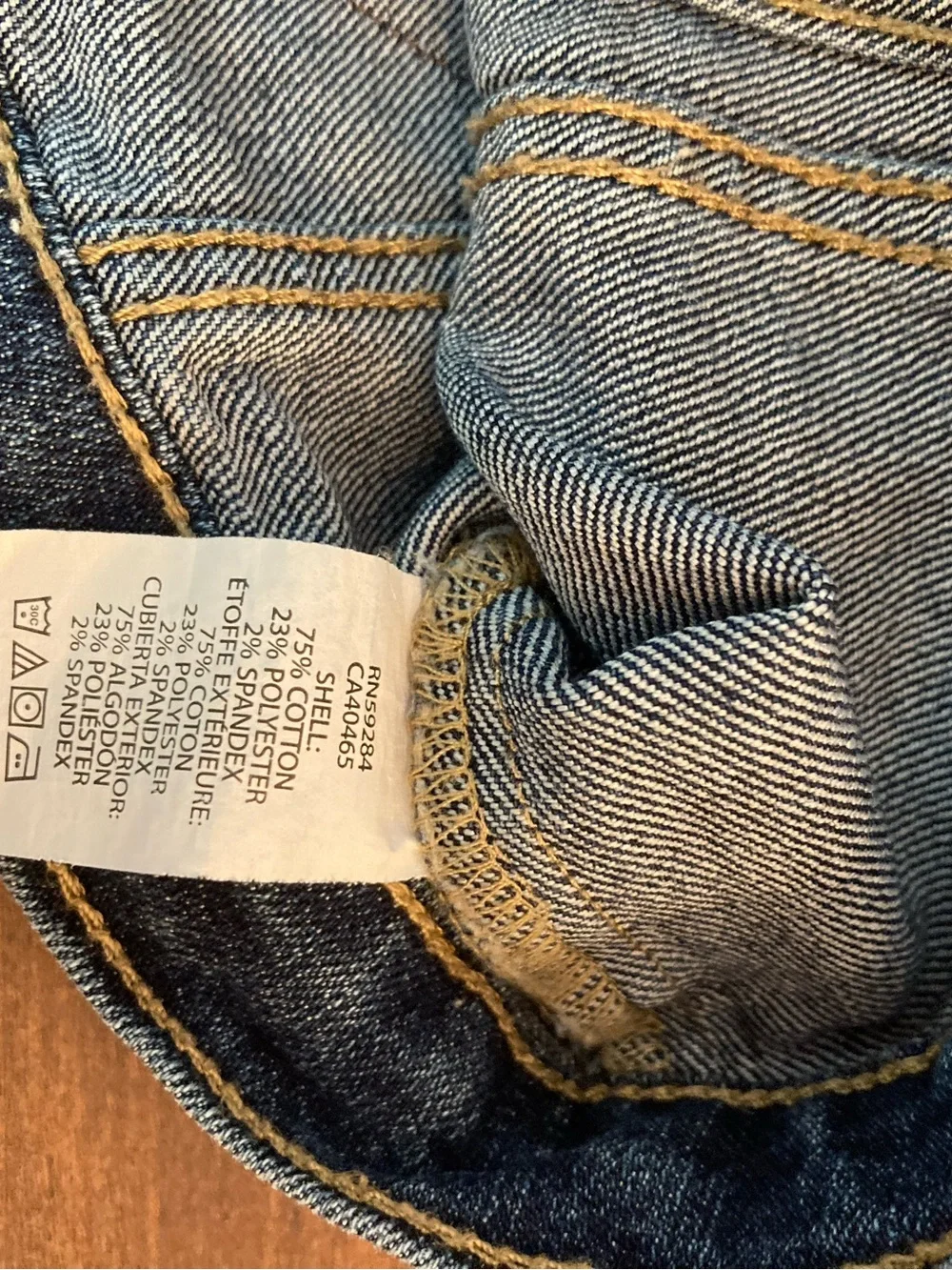 Designer inspired appliqué on Children's Place Dark Blue Denim Jacket